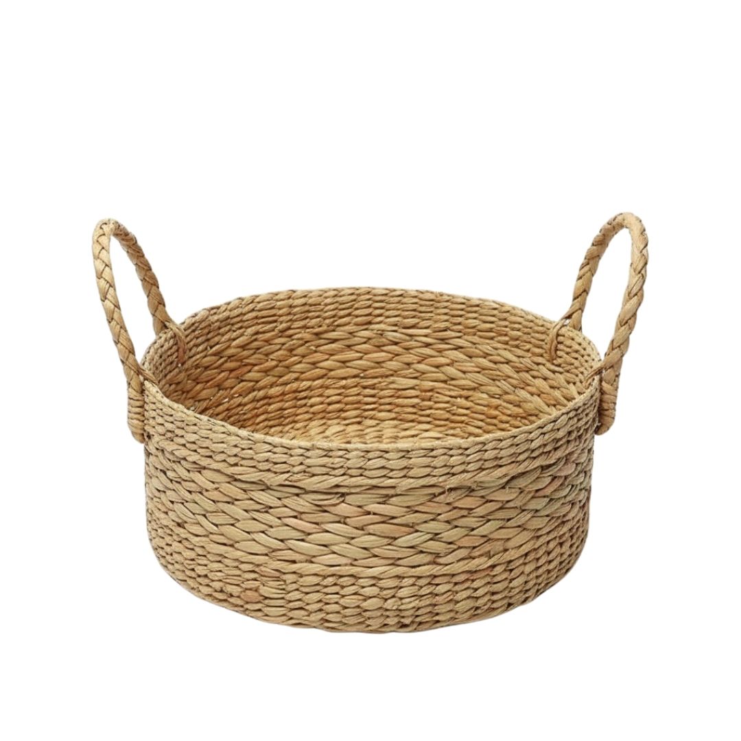 Eco-Friendly Round Hamper for Stylish Storage